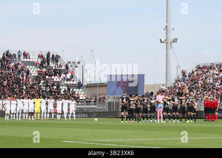 Venezia, Italia. 27 aprile 2025. Silenzio in azione durante la partita di calcio di serie A tra Venezia e A.. C Milano allo Stadio Pier Luigi Penzo, Nord Est Italia - domenica 27 aprile 2025. Sport - calcio (foto di Paola Garbuio /Lapresse) credito: LaPresse/Alamy Live News Foto Stock