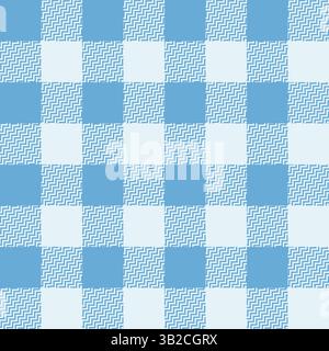 Picnic estivo a quadri. Sfondo senza cuciture per tovaglie, abiti, gonne, tovaglioli o altro. Illustrazione vettoriale Illustrazione Vettoriale