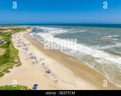 vista aerea delle pianure dei fossati in un giorno d'estate Foto Stock