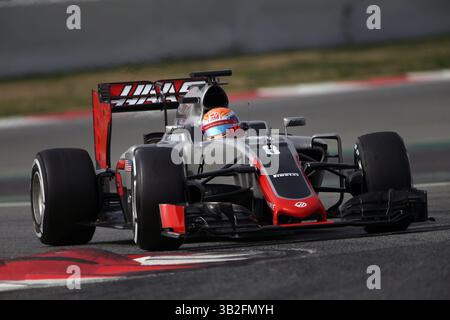 22 febbraio 2016 - Barcellona, Spagna - Romain Grosjean (fra), Haas F1 Team, test sul circuito di Catalunya. (Immagine di credito: © Daniele Paglino/ZUMA Wire/ZUMAPRESS.com) Foto Stock