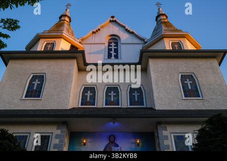 Cattedrale ortodossa Ucraina della Santissima Trinità a Mount Pleasant, Vancouver, BC. Foto Stock