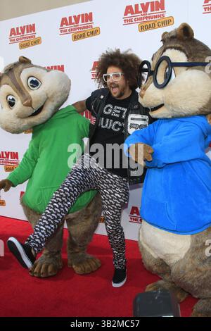 12 dicembre 2015 - Los Angeles, CA, Stati Uniti - LOS ANGELES - 12 dicembre: Redfoo al ''Alvin and the Chipmunks: The Road Chip'' Los Angeles Premiere allo Zanuck Theater, 20th Century Fox Lot il 12 dicembre 2015 a Los Angeles, CA foto via Newscom (immagine di credito: © hPa/Newscom via ZUMA Press) Foto Stock