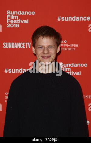23 gennaio 2016 - Park City, Utah, Stati Uniti - l'attore Lucas Hedges partecipa alla prima di ''Manchester by the Sea'' all'Eccles Theatre durante il Sundance Film Festival 2016 - 3° giorno. (Immagine di credito: © Debby Wong via ZUMA Wire) Foto Stock