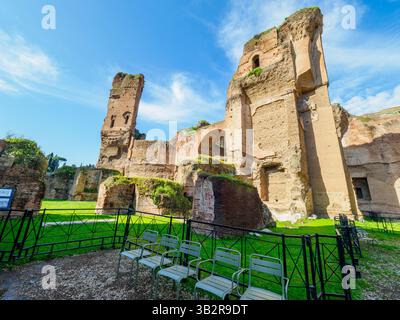 Sala termale tepidarium nelle Terme di Caracalla - Roma, Italia Foto Stock
