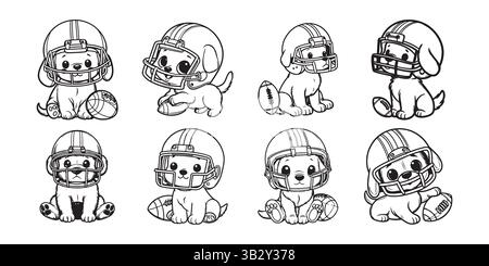 Adorabile Puppy Vector Image – Carine Dog ArtWork per Stampa e Web Illustrazione Vettoriale