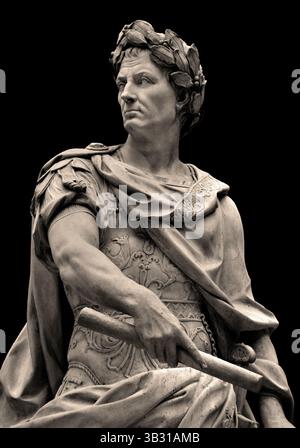 Giulio Cesare - Gaio Giulio Cesare 100 – 44 a.C. imperatore romano, di Nicolas Coustou 1658–1733 Louvre Foto Stock