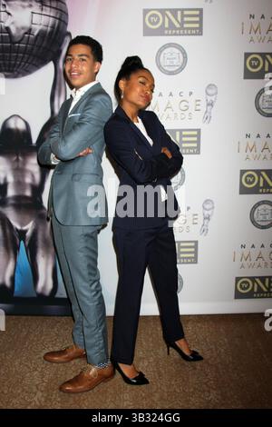 23 gennaio 2016 - Beverly Hills, CA, USA - LOS ANGELES - 23 GENNAIO: Ospite al 47° NAACP Image Awards Nominees Luncheon al Beverly Hilton Hotel il 23 gennaio 2016 a Beverly Hills, CA foto via Newscom (Credit Image: © Kathy Hutchins/Newscom via ZUMA Press) Foto Stock