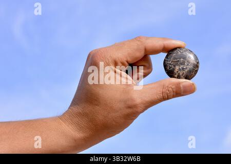 Semi di roccia prezioso gioiello di pietra Foto Stock
