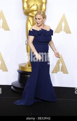 29 febbraio 2016 - Los Angeles, CA, USA - LOS ANGELES - FEB 28: Patricia Arquette alla 88esima edizione degli Academy Awards - Press Room al Dolby Theater il 28 febbraio 2016 a Los Angeles, CA foto via Newscom (Credit Image: © hPa/Newscom via ZUMA Press) Foto Stock