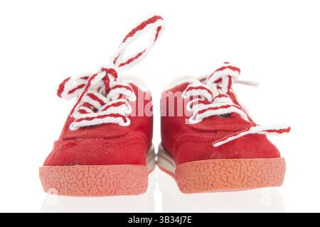 Baby sport calzature isolate su sfondo bianco Foto Stock
