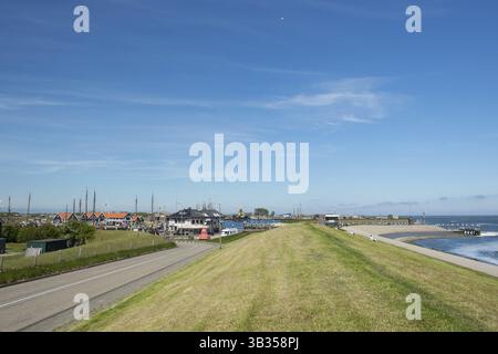 Piccolo porto di Oudeschild in olandese il Wadden isola di Texel Foto Stock