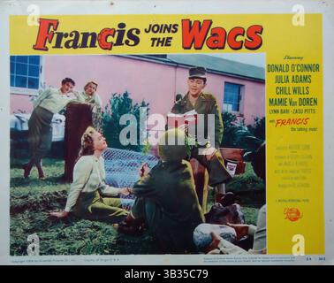 FRANCIS SI UNISCE ALLA WACS 002 - Vintage lobby Card Foto Stock