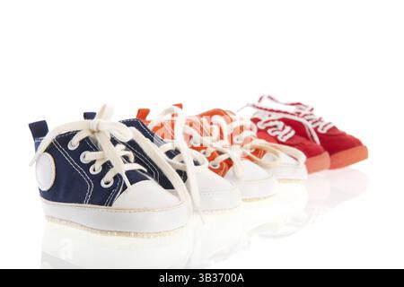Baby sport calzature isolate su sfondo bianco Foto Stock