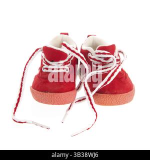 Baby sport calzature isolate su sfondo bianco Foto Stock