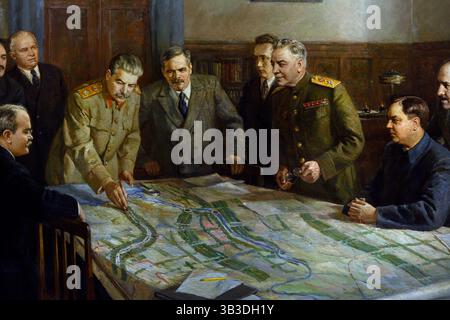 Joseph Stalin - Stalin (Iosif Vissarionovich Jughashvili), politico sovietico, Segretario generale del PCUS , come capo militare, pittura, Joseph Stalin nato il 18 dicembre 6, Old Style, 1878, Gori, Georgia, l'Impero russo morì il 5 marzo 1953, Mosca, Russia, U.S.R. fu segretario generale del Partito Comunista dell'Unione Sovietica (1922-53) e primo ministro dello Stato sovietico (1941-53), che per un quarto di secolo governò dittatorialmente l'Unione Sovietica e la trasformò in una grande potenza mondiale. Foto Stock