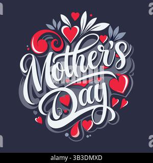 Immagini, didascalie e post sui social media per la festa della mamma Illustrazione Vettoriale