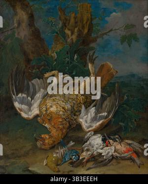 Natura morta con un Grouse, 1720-1730. Foto Stock