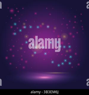 luci di sfondo al neon Illustrazione Vettoriale