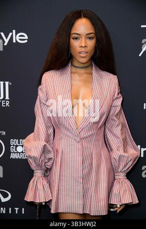 15 novembre 2017 - West Hollywood, California, Stati Uniti - SERAYAH arriva all'HFPA's e InStyle's Celebration of the Golden Globe Awards 2018 Season e all'inaugurazione del Golden Globe Ambassador. (Immagine di credito: © HFPA/ZUMA Wire/ZUMAPRESS.com) Foto Stock