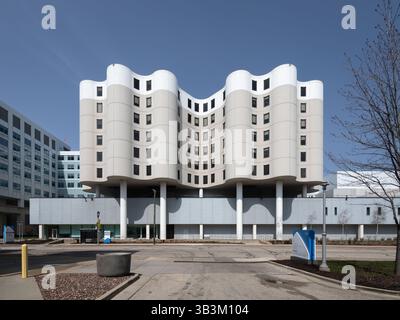 Saint Mary's Hospital, ubicazione: Milwaukee, WISCONSIN, architetto: Bertrand Goldberg Foto Stock