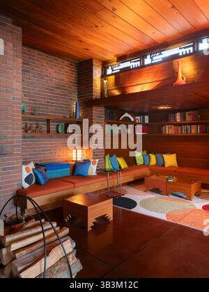 Schwartz House / Still Bend, ubicazione: Two Rivers WI, architetto: Frank Lloyd Wright Foto Stock