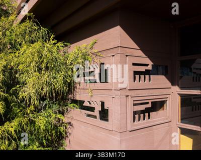 Schwartz House / Still Bend, ubicazione: Two Rivers WI, architetto: Frank Lloyd Wright Foto Stock