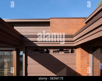 Schwartz House / Still Bend, ubicazione: Two Rivers WI, architetto: Frank Lloyd Wright Foto Stock