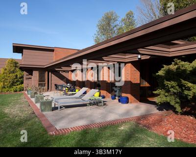 Schwartz House / Still Bend, ubicazione: Two Rivers WI, architetto: Frank Lloyd Wright Foto Stock