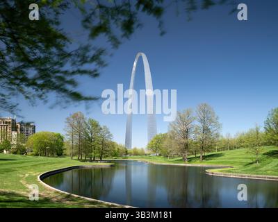 Gateway Arch, posizione: St. Louis, Missouri, architetto: Eero Saarinen & Associates Foto Stock