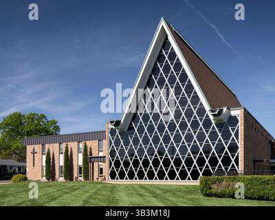 Chiesa Luterana della Resurrezione, ubicazione: Sappington, Missouri, architetto: Murphy & Mackey Foto Stock