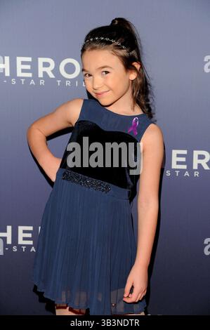 17 dicembre 2017 - New York, N.Y, Stati Uniti d'America - BROOKLYNN PRINCE partecipa al Red carpet della CNN Heroes 2017.The American Museum of Natural History, NYC.17 dicembre 2017.foto di Sonia Moskowitz, Globe Photos Inc. (Credito immagine: © Sonia Moskowitz/Globe Photos via ZUMA Wire) Foto Stock