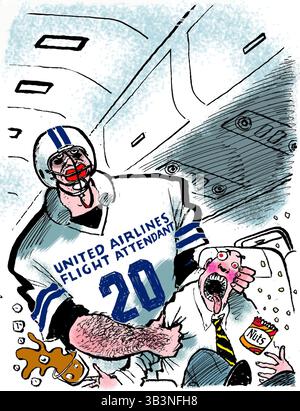 18 dicembre 2017 - USA - 2017 Year in Review di Dave Barry - aprile. (Immagine di credito: © Jack Ohman/TNS tramite filo ZUMA) Foto Stock