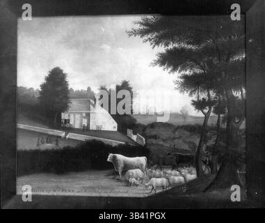 18 aprile 2012 - il Museo d'arte americana apre a Claverton Manor.: Situato in cima alla valle del fiume Avon, Calverton Manor, vicino a Bath, è la sede del primo Museo d'arte decorativa americana mai istituito al di fuori degli Stati Uniti. Lo scopo della mostra è quello di dare al pubblico britannico e agli altri visitatori stranieri un'idea più chiara e completa della portata e della qualità dell'arte americana attraverso la sua storia. Non solo le forme d'arte più convenzionali sono state spedite dagli Stati Uniti, ma stanze complete con il loro contenuto sono state riassemblate al Conclave Foto Stock