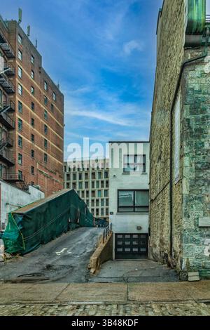 La vecchia Montreal pied--terre - vedute Foto Stock