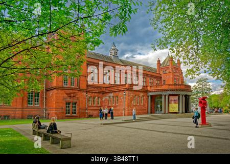 Esterno della Whitworth Art Gallery adiacente all'Università di Manchester, Greater Manchester, Inghilterra, Regno Unito. Foto Stock