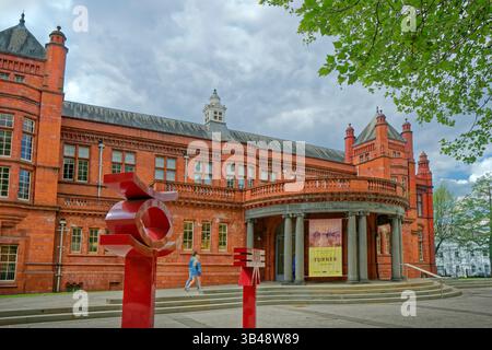 Esterno della Whitworth Art Gallery adiacente all'Università di Manchester, Greater Manchester, Inghilterra, Regno Unito. Foto Stock