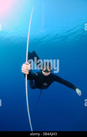27 ottobre 2012 - Turchia - Freediver, Mar Mediterraneo, Kash, Turchia (Credit Image: © Andrey Nekrasov/ZUMA Wire/ZUMAPRESS.com) Foto Stock