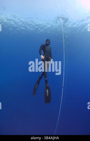 27 ottobre 2012 - Turchia - Freediver, Mar Mediterraneo, Kash, Turchia (Credit Image: © Andrey Nekrasov/ZUMA Wire/ZUMAPRESS.com) Foto Stock