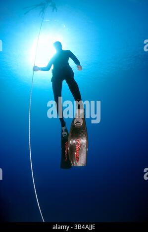 27 ottobre 2012 - Turchia - Freediver, Mar Mediterraneo, Kash, Turchia (Credit Image: © Andrey Nekrasov/ZUMA Wire/ZUMAPRESS.com) Foto Stock