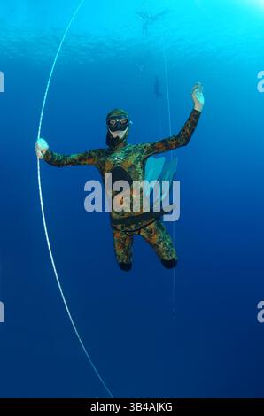 27 ottobre 2012 - Turchia - Freediver, Mar Mediterraneo, Kash, Turchia (Credit Image: © Andrey Nekrasov/ZUMA Wire/ZUMAPRESS.com) Foto Stock