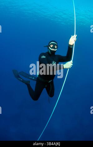 27 ottobre 2012 - Turchia - Freediver, Mar Mediterraneo, Kash, Turchia (Credit Image: © Andrey Nekrasov/ZUMA Wire/ZUMAPRESS.com) Foto Stock