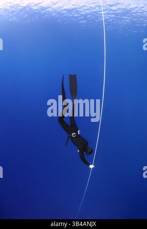 27 ottobre 2012 - Turchia - Freediver, Mar Mediterraneo, Kash, Turchia (Credit Image: © Andrey Nekrasov/ZUMA Wire/ZUMAPRESS.com) Foto Stock