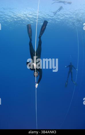 27 ottobre 2012 - Turchia - Freediver, Mar Mediterraneo, Kash, Turchia (Credit Image: © Andrey Nekrasov/ZUMA Wire/ZUMAPRESS.com) Foto Stock