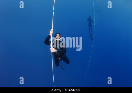27 ottobre 2012 - Turchia - Freediver, Mar Mediterraneo, Kash, Turchia (Credit Image: © Andrey Nekrasov/ZUMA Wire/ZUMAPRESS.com) Foto Stock