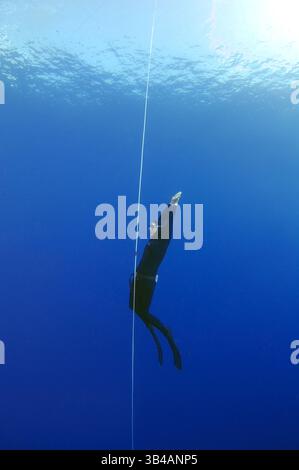 27 ottobre 2012 - Turchia - Freediver, Mar Mediterraneo, Kash, Turchia (Credit Image: © Andrey Nekrasov/ZUMA Wire/ZUMAPRESS.com) Foto Stock