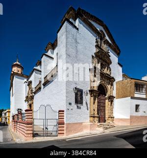 La basilica di la Caridad, progettata da Alonso de Vandelvira, mostra la bellezza del XVII secolo nel Barrio alto di Sanlucar de Barrameda. Foto Stock