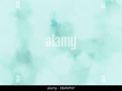 Texture astratta di tintura cravatta che ricorda le onde dell'oceano in ciano e verde chiaro. Adatto per sfondi, tessuti e composizioni artistiche. Foto Stock