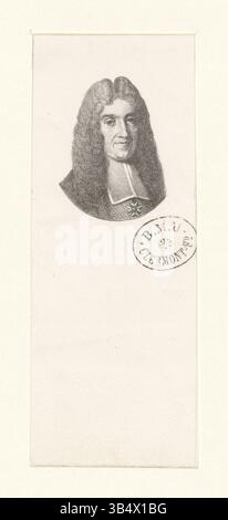 Questa litografia della collezione Boyer ritrae Benoît Maugue, una figura francese del XVII secolo, catturando la sua somiglianza con i minimi dettagli. Foto Stock