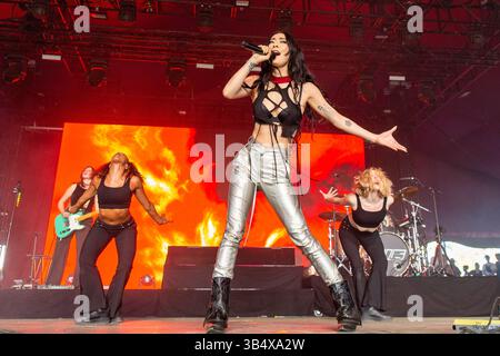 23 aprile 2022, Indio, California, Stati Uniti: RINA SAWAYAMA al Coachella Valley Music and Arts Festival di Indio, California (Credit Image: © Daniel DeSlover/ZUMA Press Wire) Foto Stock