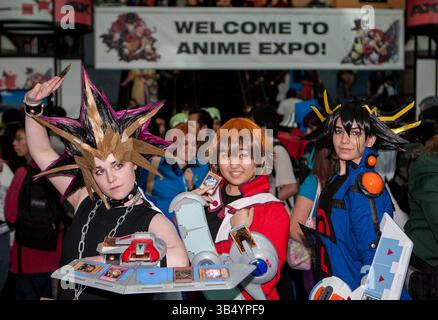 9 luglio 2022, Los Angeles, California, USA: Il creatore di manga Yu-Gi-Oh!â€™ Kazuki Takahashi trovato morto in mare. Aveva 60 anni. FOTO: Circa 130.000 appassionati di anime partecipano all'Anime Expo 2012 al Convention Center di Los Angeles California venerdì 29 giugno 2012 a Los Angeles, California. Yu-gi-oh. JAVIER ROJAS/PI (immagine di credito: © Prensa Internacional via ZUMA Press Wire) Foto Stock